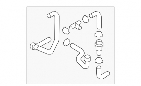 Furtun sistem de răcire Audi A4 B9 17-20 2.0T
