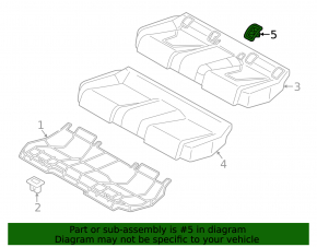 Husă Isofix pentru scaunul din spate Audi A3 22-26, neagră