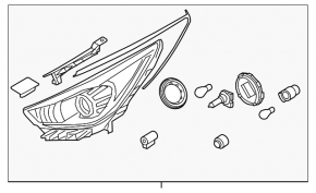 Far stanga fata gol Kia Niro 20-22 HEV, PHEV halogen