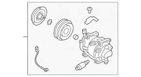 Compresor aer condiționat Hyundai Elantra AD 17-20 1.6T Sport/GT