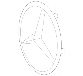 Emblemă grilă Mercedes X167 GLS 450 580 20-23