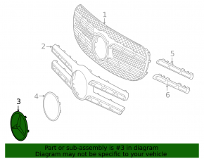 Grilă radiator emblemă Clasa G W463 G550 19-24