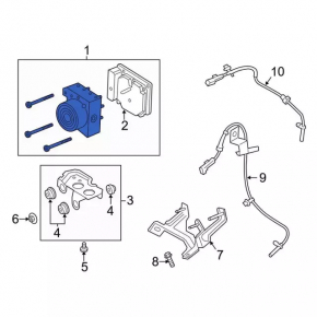 ABS АБС Ford Fusion mk5 13-14