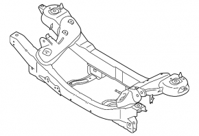 Подрамник задний Lincoln MKC 15-19 FWD