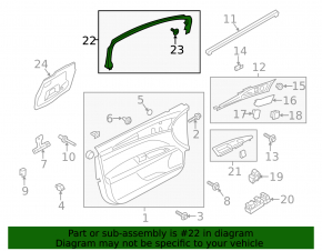 Рамка двери внутренняя передняя левая Ford Fusion mk5 13-20 царапины