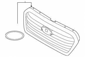 Решетка радиатора grill Subaru Ascent 19-22