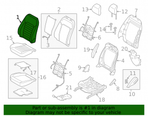 Водительское сидение Ford Fusion mk5 13-16 без airbag, кожа беж