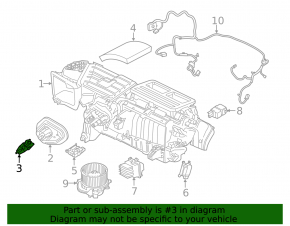 Клапан печки кондиционера Ford Mustang mk6 15-23