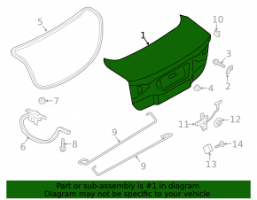 Крышка багажника Ford Fusion mk5 13-20