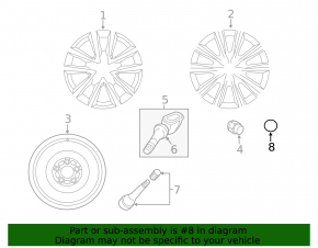 Центральный колпачок на диск Mazda CX-90 24-26 57/49мм