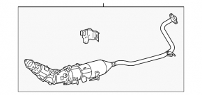 Катализаторы Toyota Prius V 12-17, отпилены ,ржавые