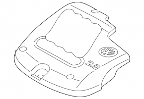 Накладка двигателя VW Jetta 11-15 USA 2.0