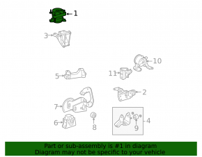 Подушка двигателя правая Toyota RAV4 09-12 2.5