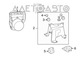 ABS ABS Lexus RX350 10-15 FWD