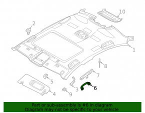 Ручка потолка передняя левая BMW 7 G11 G12 16-19 беж