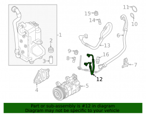 Трубка кондиционера конденсер-компрессор BMW X5 G05 19-23 3.0T