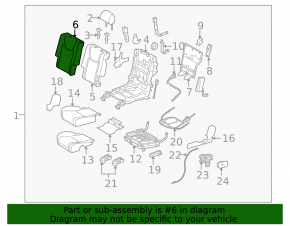 Scaune spate cu 2 rânduri Lexus RX350 RX450h 10-12 fără airbag, piele gri, crăpături în piele, ruptură