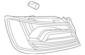 Фонарь внешний крыло левый Audi A3 8V 17-20 4d usa LED