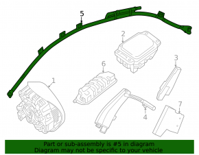 Подушка безопасности airbag боковая шторка правая Mercedes EQE SUV-class X294 23-25