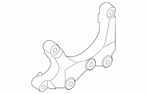Кронштейн подушки АКПП Ford Mustang mk6 18-23 2.3T под 10 ступ АКПП