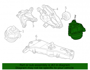 Подушка двигателя левая BMW X3 G45 25-26 3.0T