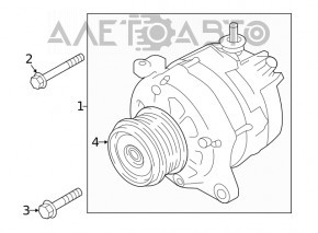 Генератор Subaru Forester 19-24 SK клинит, на запчасти