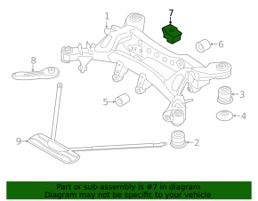 Демпфер заднего редуктора верхний BMW 4 F32/33/36 14-20 RWD