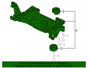 Подрамник передний VW CC 08-17
