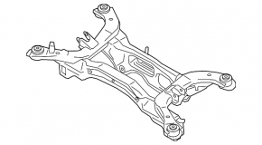 Подрамник задний Mitsubishi Eclipse Cross 18-20 FWD