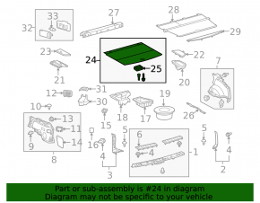 Пол багажника Lexus RX350 RX450h 10-15 беж