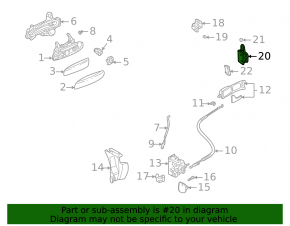 Петля двери нижняя передняя правая Audi Q7 4L 10-15