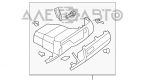 Перчаточный ящик, бардачок Mazda3 03-09 HB