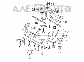 Cadrul farului drept Toyota Rav4 06-12