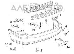 Bara spate goală Lexus RX300 98-03