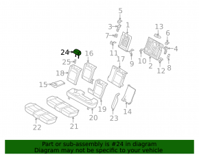 Подголовник 2 ряда левый BMW X5 E70 07-13 кожа черная
