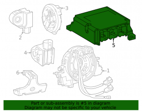 Modul computer airbag SRS Lexus RZ 23-26
