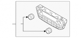 Управление климат-контролем Hyundai Sonata 15-17 manual полез хром