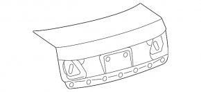Крышка багажника Lexus GS300 GS350 GS430 GS450h 06-11 под спойлер