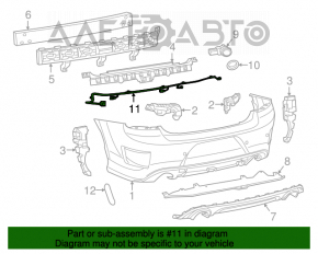 Montajul barei spate pentru Dodge Charger 15-20 este finalizat