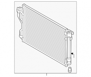 Condensator radiator aer conditionat Kia Optima 14-15 rest 2.4 nou original