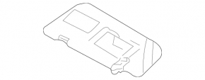 Козырек основной правый Mercedes W164 ML беж