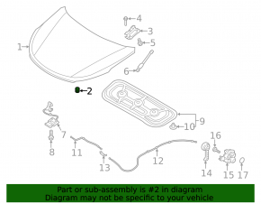 Отбойник капота Hyundai Tucson 16-21