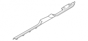 Накладка порога левая VW CC 08-17 черная