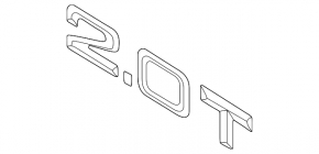 Emblema insignă spate „hibrid” Audi Q5 8R 13-16 nou original