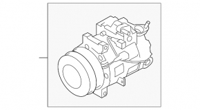 Компрессор кондиционера Infiniti G25 G35 G37 4d 06-12