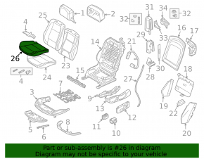 Пассажирское сидение BMW 335i e92 07-09