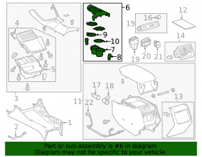 Подстаканники Toyota Avalon 13-18