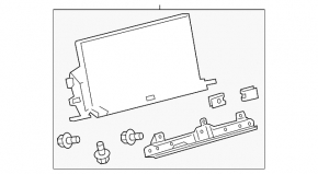 Monitor, display, navigație Lexus NX300 NX300h 18-21 fără navigație