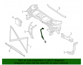 Suport încuietoare capotă Mercedes X167 GLS 450 580 20-26