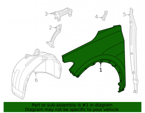 Крыло переднее левое Volkswagen ID.4 21-26